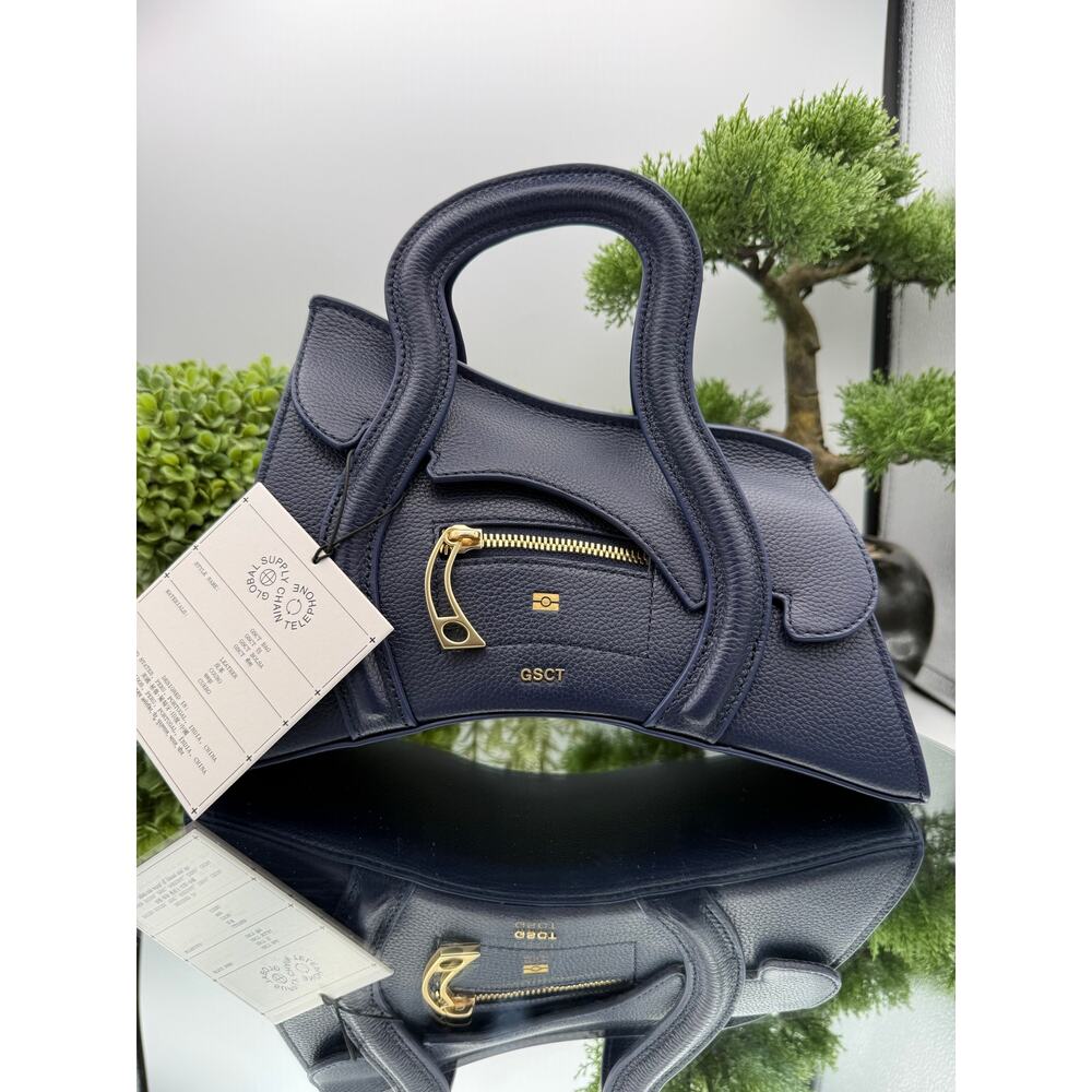 MSCHF Global Supply Chain Telephone (GSCT) handbag in Navy with Detachable Strap